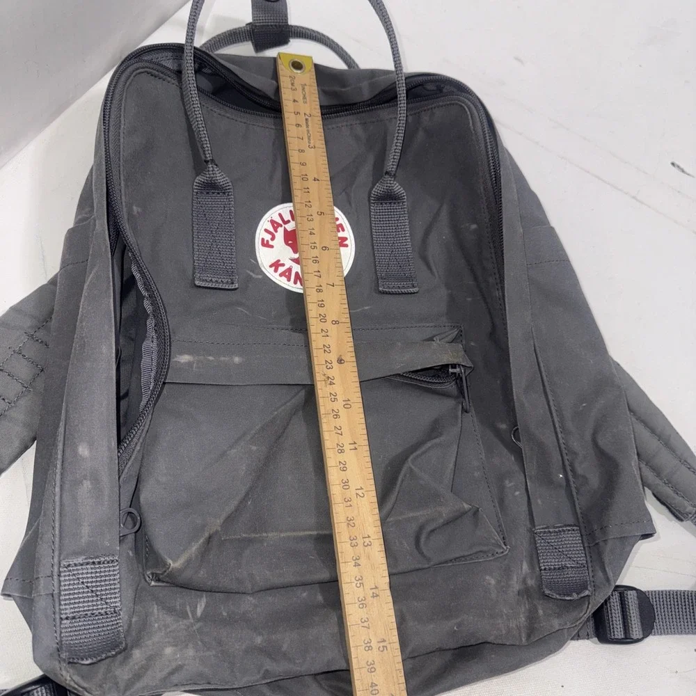 Fjallraven Kanken Classic Backpack Black Grey 23510 Travel School Bag Day Pack